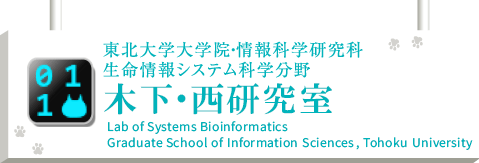 木下・西研究室｜東北大学大学院・情報科学研究科生命情報システム科学分野